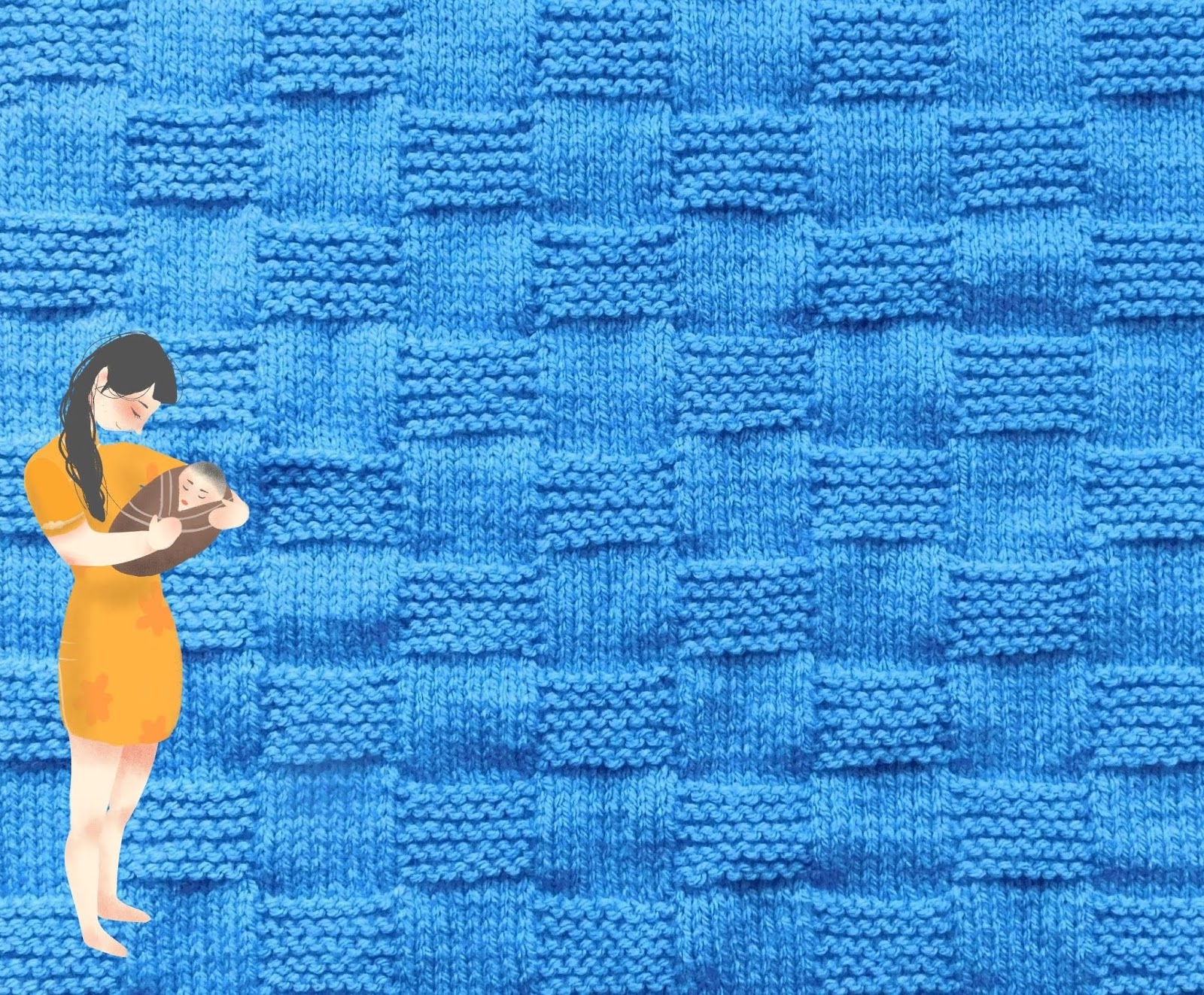 Marianna s Lazy Daisy Days Easy Basketweave Baby Blanket